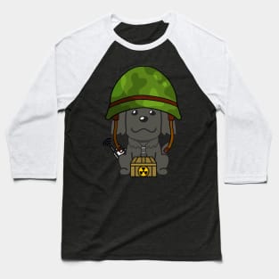 Cute dog is a soldier Baseball T-Shirt